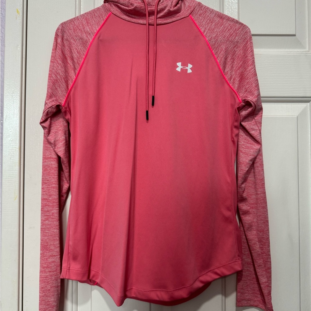 Under Armour Pink Long Sleeve Sweatshirt Relaxed Fit
